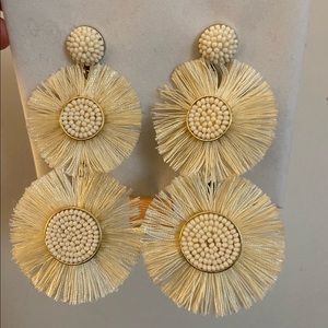 Baublebar cream statement earrings